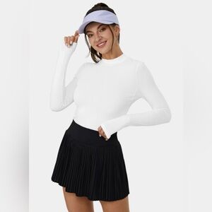 NWT HALARA Thumb Hole Cool Touch Basic Golf Sports Top-UPF50+ (Medium)